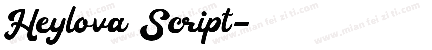Heylova Script字体转换